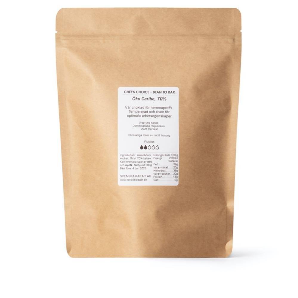 Fin bakchoklad & varm choklad 500g - Uganda 72%