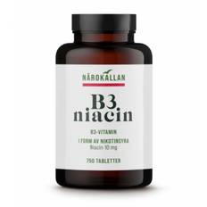 B3 Niacin 10 mg 750 tabletter