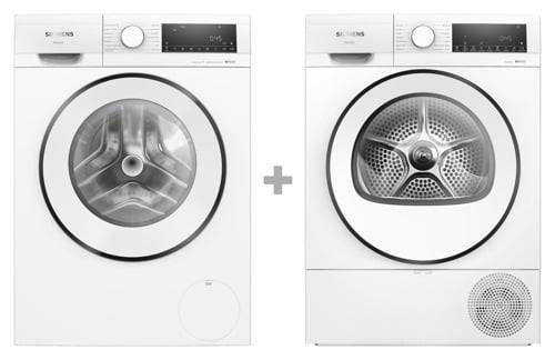 Siemens Wg44g2zidn & Wq42g20idn Iq500 Tvättmaskiner Och Torktumlare Paket