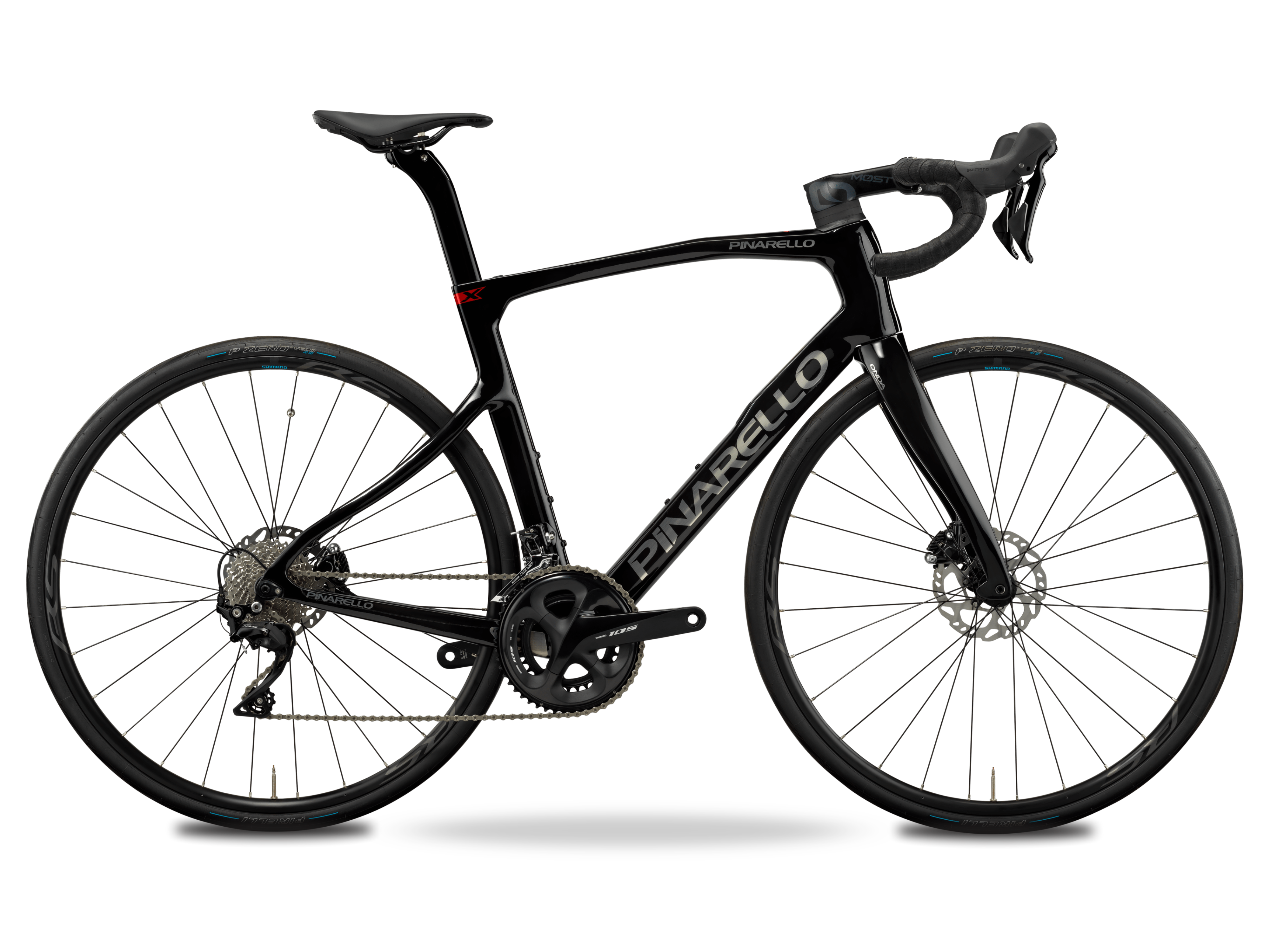 Pinarello X1 2024 - Shimano 105 2x12sp - Most Ultralight - 176 / 530 / pearl white
