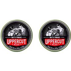 Uppercut Deluxe Matte Pomade Hair Styling Product For Men With A Medium Hold, No Shine Water Based Matte Hair Styling Product Easy Wash Out, No Residue 2 x 100g