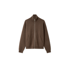 Core Zip-Up Sweater - Dark Brown (S)