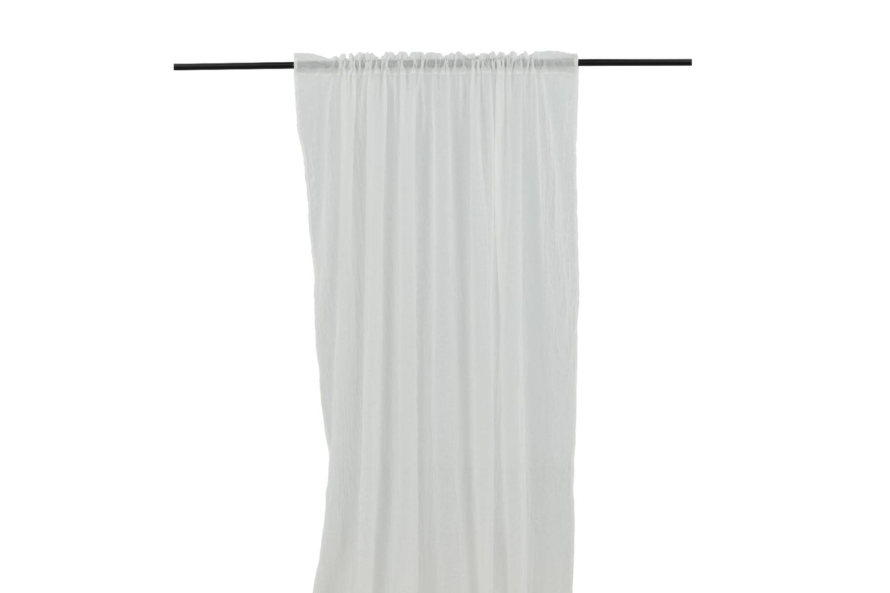 Rosendimma Vit 2x135x240 cm Linnegardin-look 2-Pack
