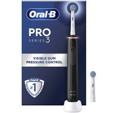 Oral-B Pro 3 Series 3 Eltandborste Black + Extra Refill