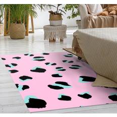Mattan med rosa leopardtryck