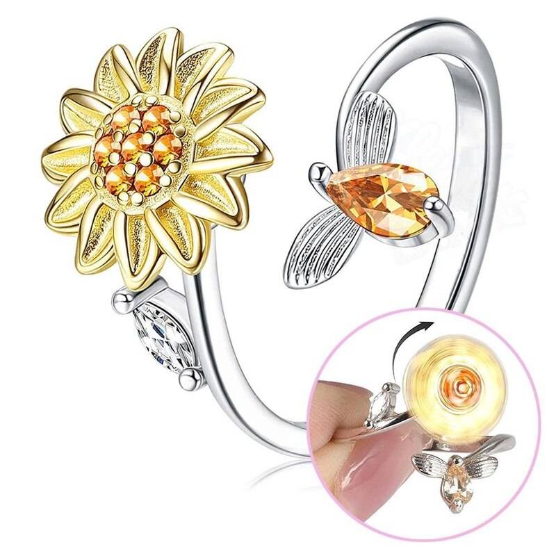 Fidget Ring Solros Justerbar - Stil 5