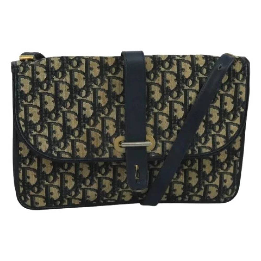Dior Vintage Pre-owned Trotter Canvas Skuldertaske - Vintage - Dame - Flerfarvet - ONE SIZE - Uld
