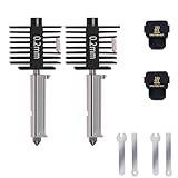 Hotend-kit, 2 st., uppgradering för 3D-skrivare A1 Mini, utskriftshuvud, värmeblockset med härdade stålmunstycken på 0,2 mm och silikonstrumpor för Bambu Lab A1/A1 Mini