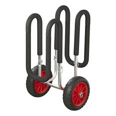Kajakvogn med brede hjul - Kraftig letvægts aluminium - Lastkapacitet 90 kg - Hurtig levering