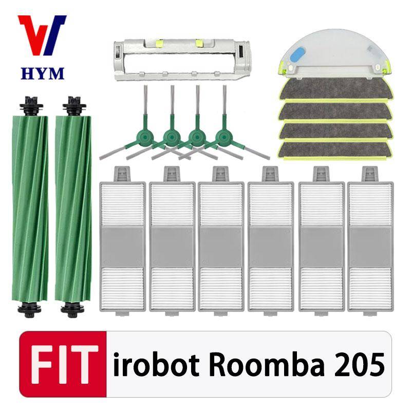 För iRobot Roomba 205 Dammkompaktor Dammsugare / Kombinerad Huvudsidoborste Hepafilter Moppduk Dammbehållare Dammsugare Reservdelar