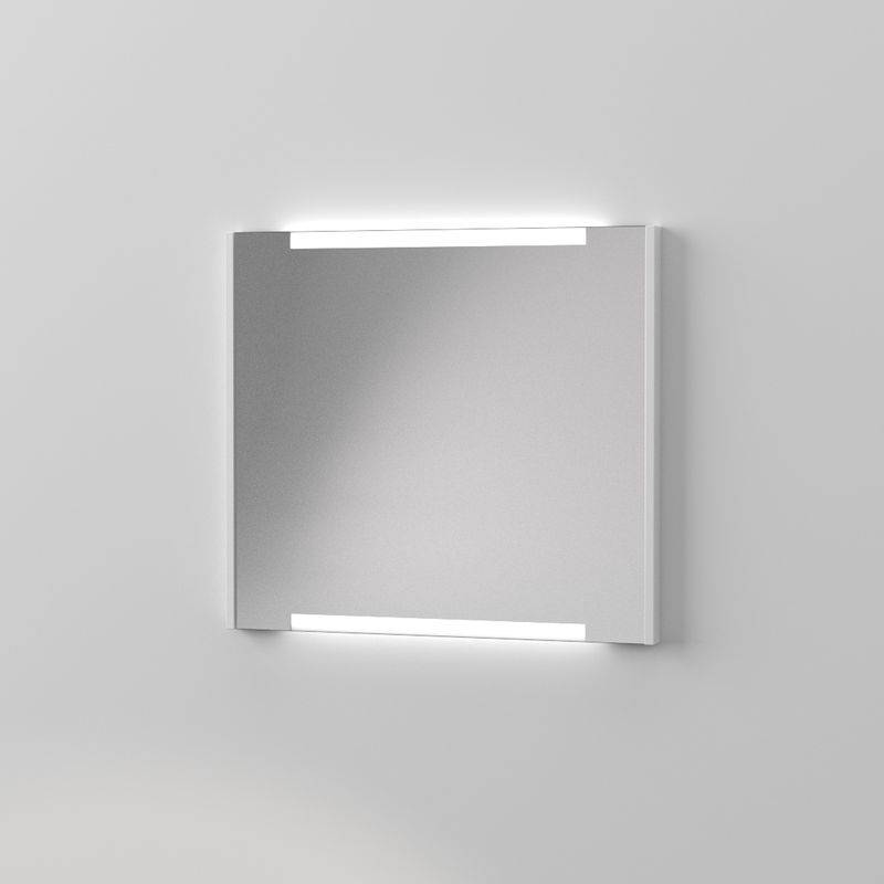 Duobad spegel gripen med led över- & underbelysning 80
