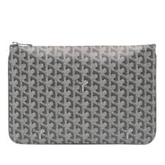 Goyard Vintage, Vintage , Dame, Grå, ONE SIZE, Pre-owned Vintage Fabric Clutch