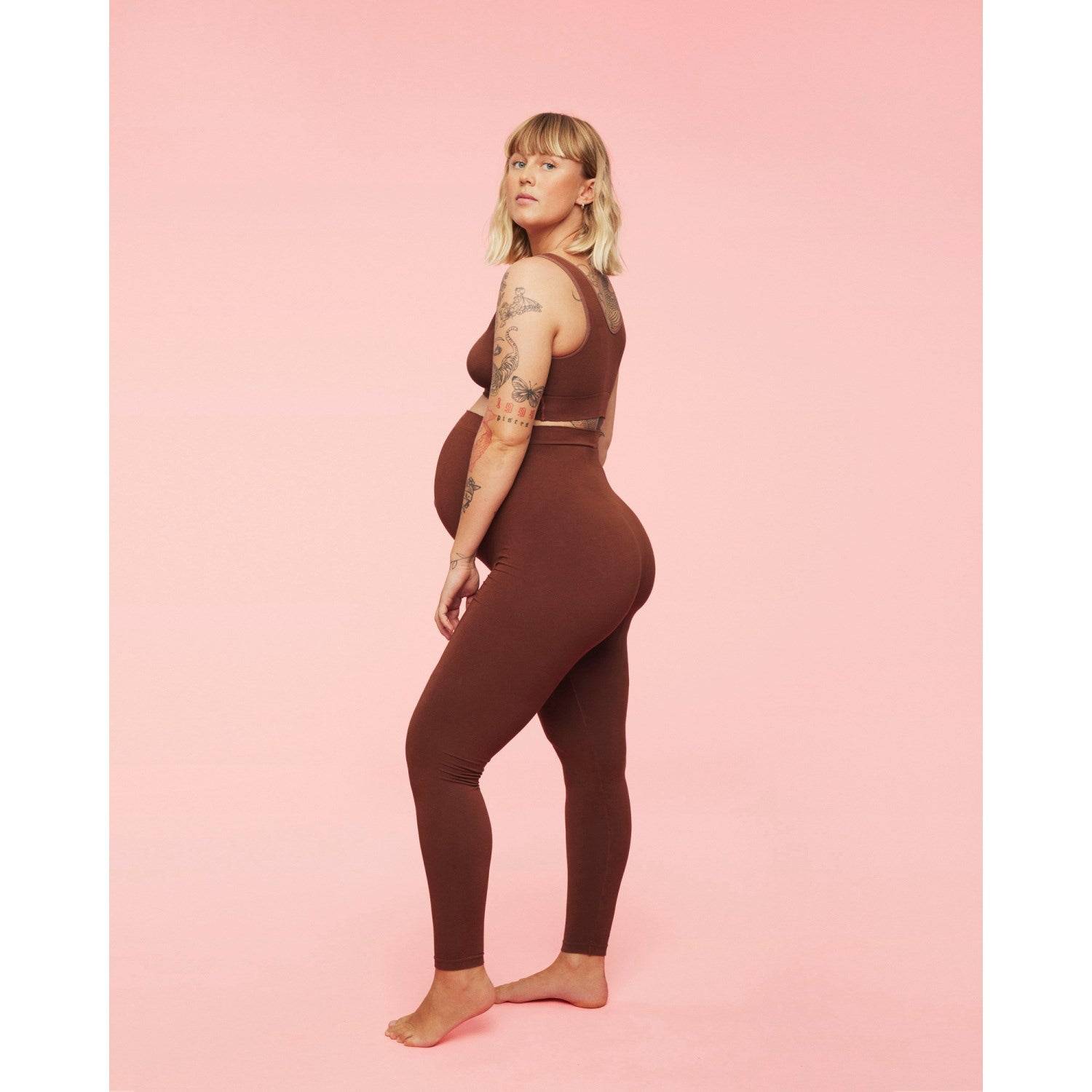 momkind Chocolate Gravid Leggings Str. M
