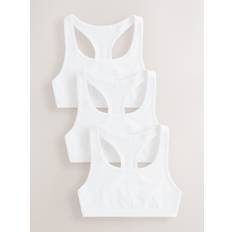Next White Racer Back Crop Tops 3 Pack (5-16yrs)
