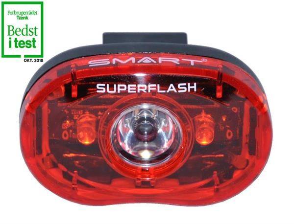 Smart Superflash baklampa inklusive batterier
