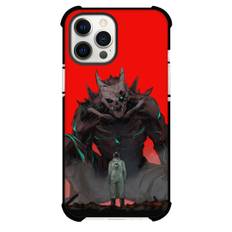 Kaiju No.8 For iPhone Samsung Galaxy Pixel OnePlus Vivo Xiaomi Asus Sony Motorola Nokia - Kaiju No.8 Sitting Red Background