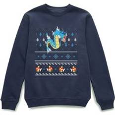 Pokemon Gyarados Christmas Jumper - Navy - 4XL - Blue