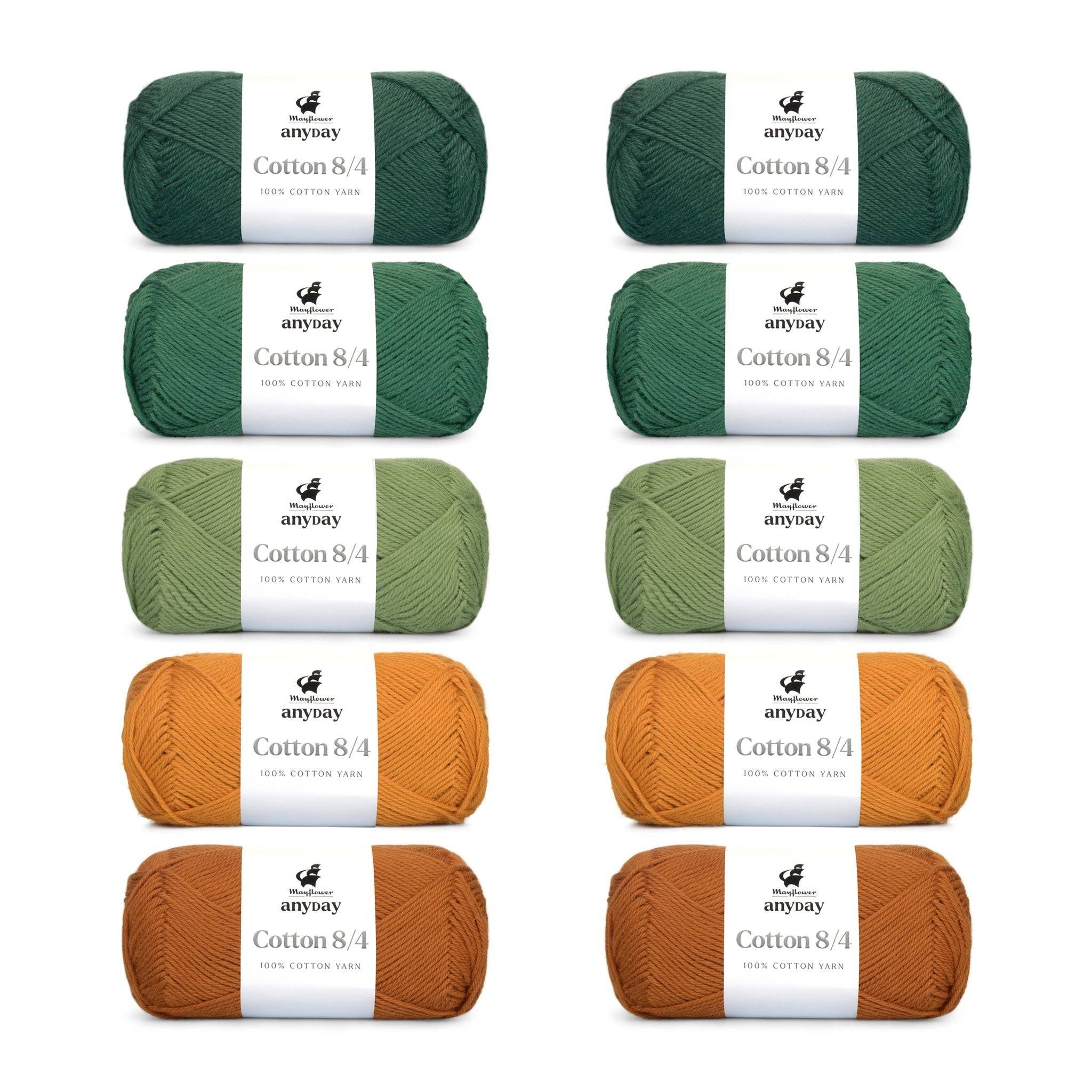 Mayflower ANYDAY Cotton 8/4 Colorbag 10-pak