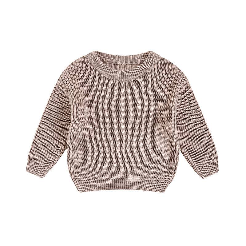 Mini Fashion™ - Mjuk och bekväm - Stickad barntröja Lila / 110 (2-3 år) | Pedagogiska Träleksaker