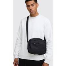 Mens Black BM Signature Cross Body Bag
