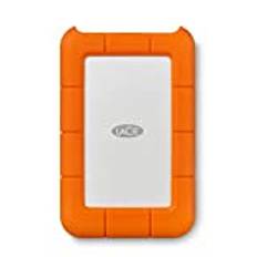 LaCie Rugged Mini, 2TB, 2.5', Portable External Hard Drive, for PC and Mac, Shock, Drop and Pressure Resistant, 2 year Rescue Services (LAC9000298)