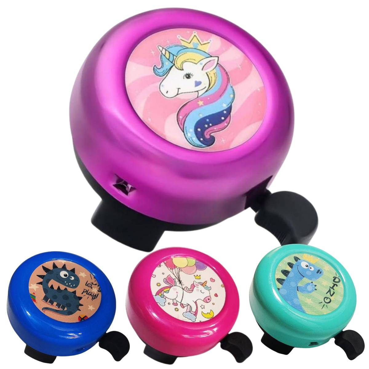 1PC Kids Cartoon Unicorn Bike Bell Loud Warning Alarm Clear Sound Kid Bike Ring Bell Safety Cycling Handlebar Accessories