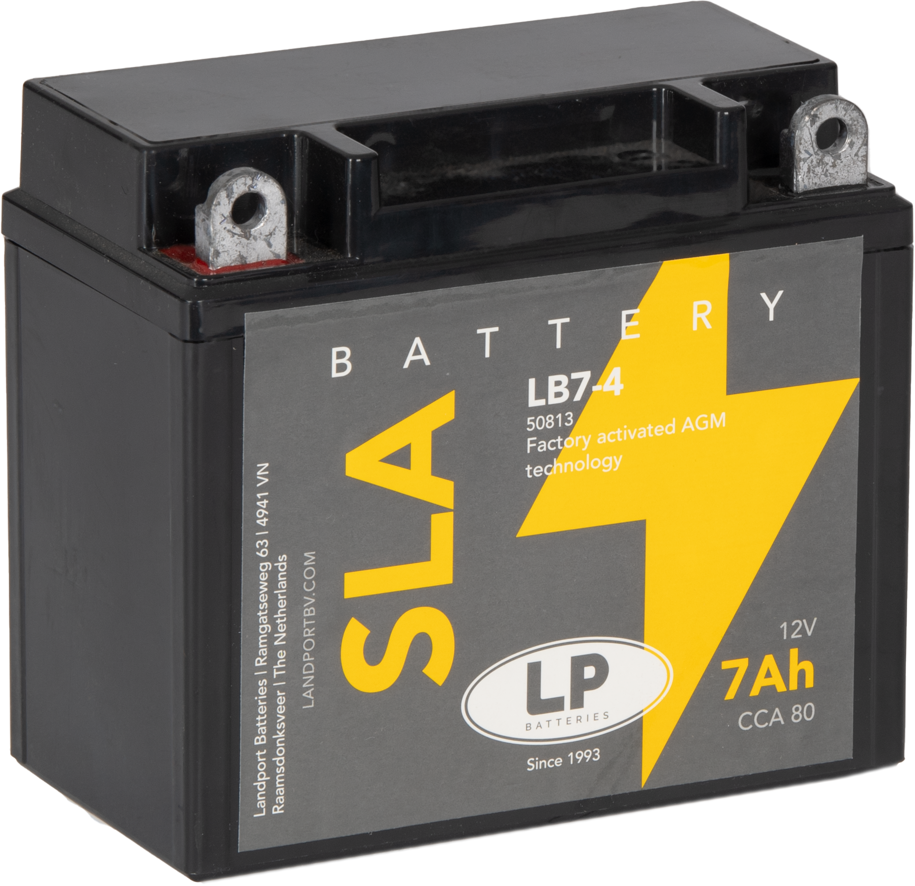 LP Batteries LPYB7-4 Startbatteri 12V, 7 Ah