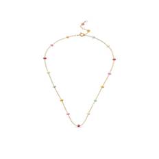 Lola Bold Necklace Rainbow - Förgyllt-Silver Sterling 925 (38-40-42 cm)