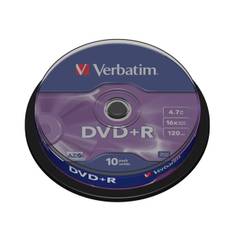 Verbatim DVD+R-skiver - 10-pakke