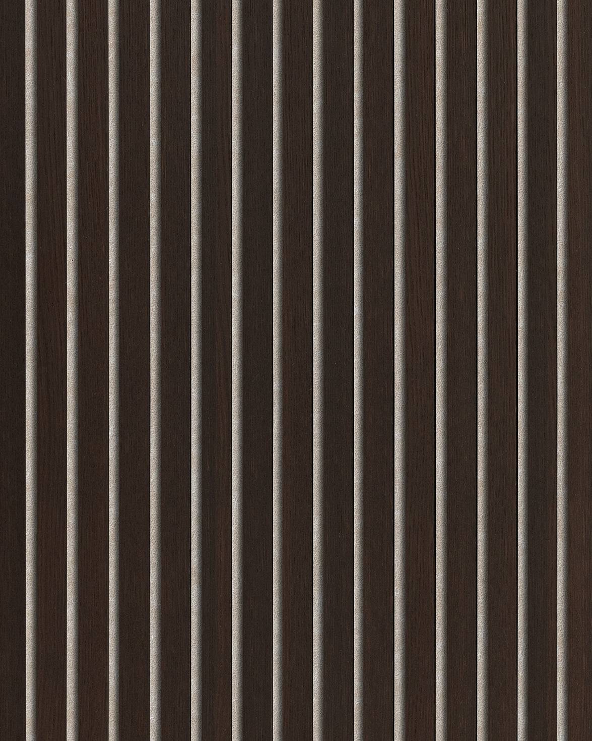 Smoked Oak Acoustic Panel | Sound-Absorbing Wall Panel Beige / 2780x280mm