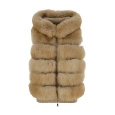 Suprema, Jackor , Dam, M, Beige Pälsjacka