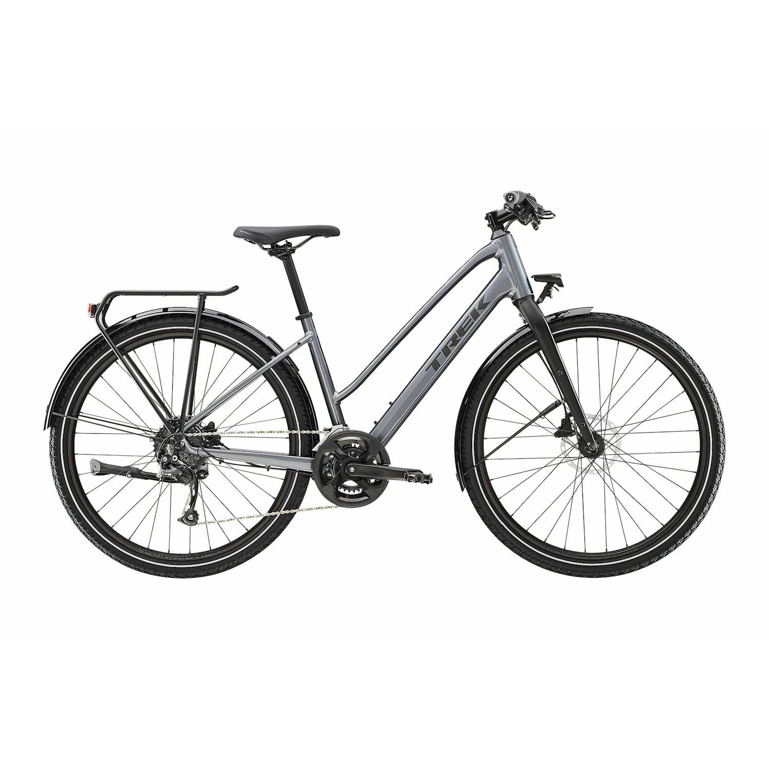 Trek Dual Sport 2 EQ Stagger Gen 5 L Grå Cykel - Hybrid CykelCykel   Hybrid Cykel