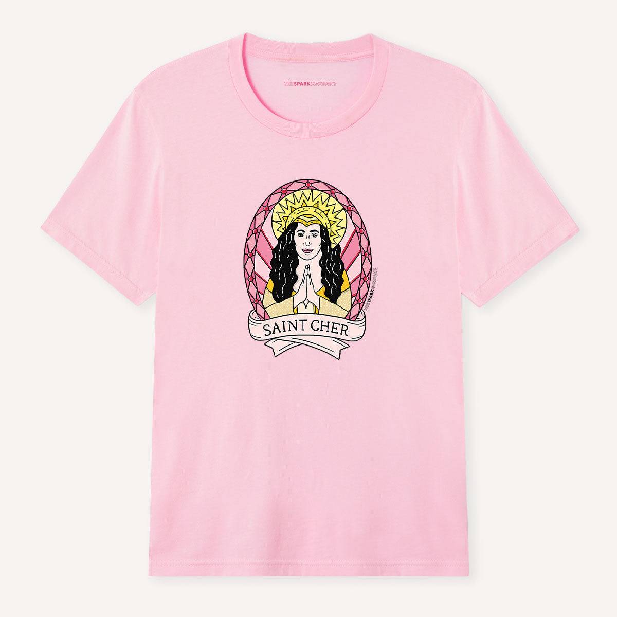 Saint Cher Feminist T-Shirt - Pink
