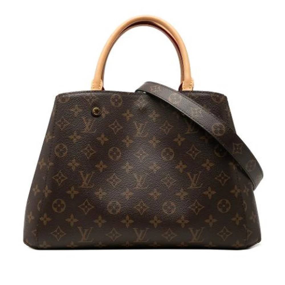 Louis Vuitton Vintage Pre-owned Montaigne MM - Vintage - Dame - Brun - ONE SIZE - Uld