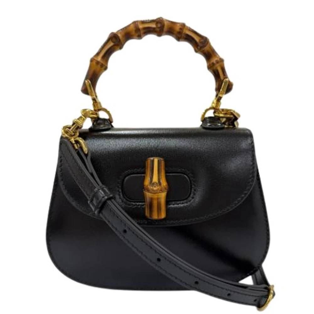 Gucci Vintage Pre-owned Vintage Skuldertaske - Vintage - Dame - Sort - ONE SIZE - Uld