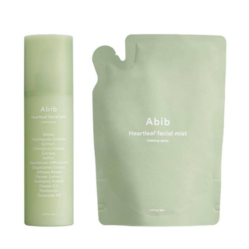 Abib Heartleaf Facial Mist Calming Spray 150ml + Refill 150ml Set – Soothing Hydration Care