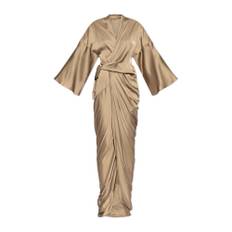 Rick Owens, Kjole, Dame, Beige, 2XS, Kjole Slå-om Galla