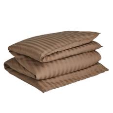 Gant Sateen Stripes Påslakan 150x210 Beige - Taupe Beige (150x210)