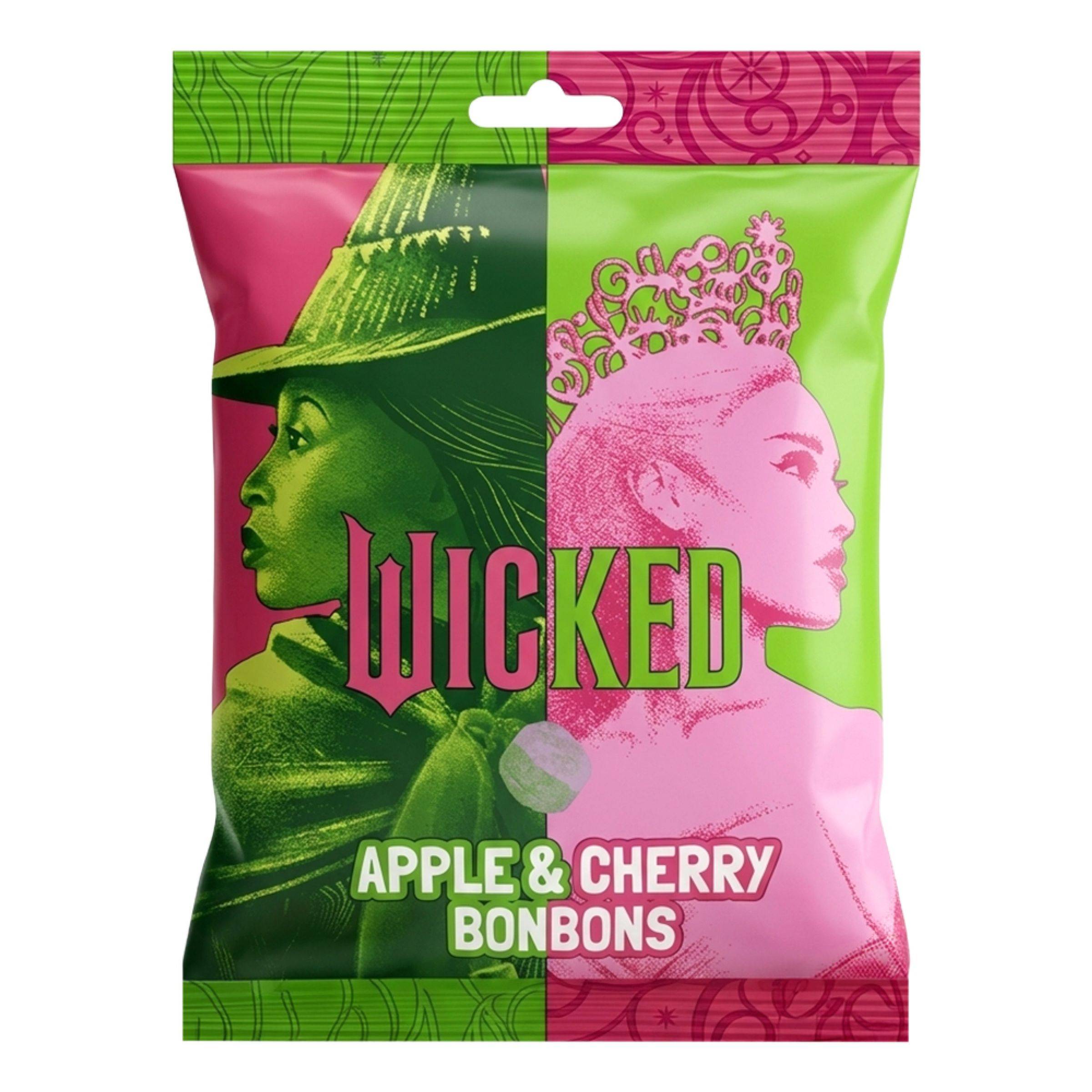 Wicked Æble & Kirsebær BonBons - 90 g