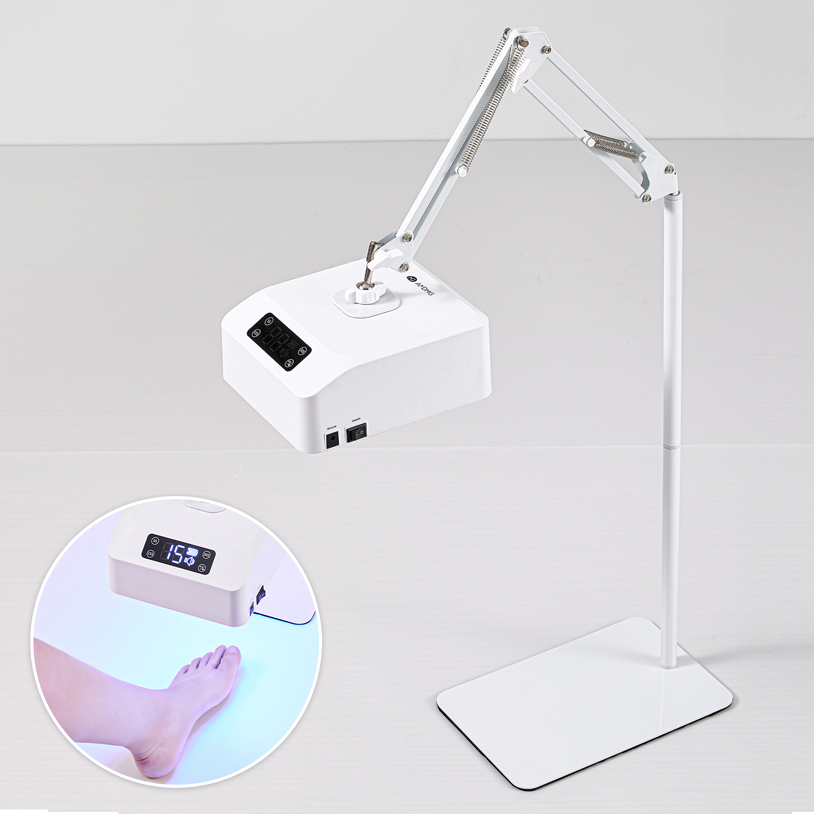 35W UV LED Nail Lamp Rechargeable Wireless LED Foot Curing Light for Manicure Gel Drying Light Beauty Nail Art Pedicure UV Lamp