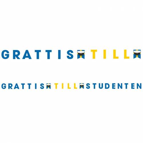 Bokstavsgirlang Studenten