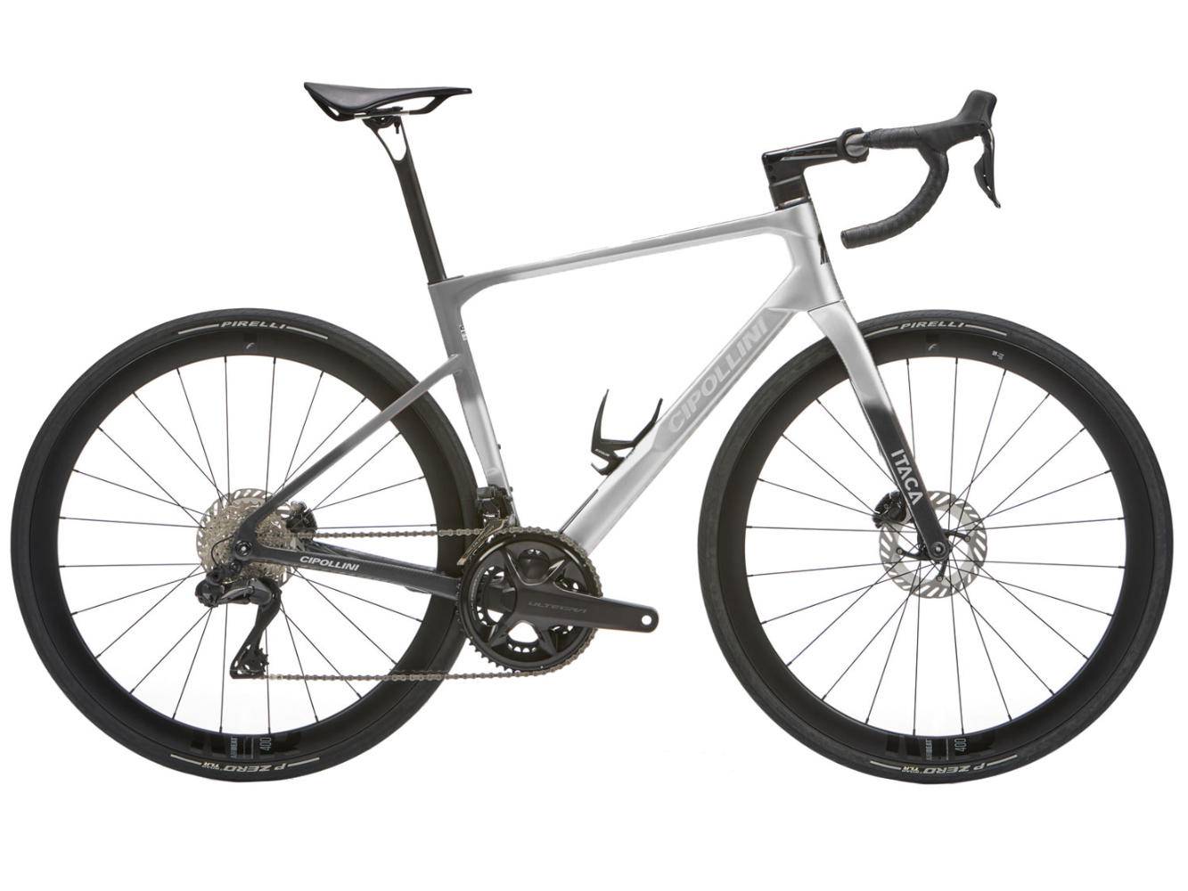 Cipollini Itaca 2025 - Shimano Dura-Ace Di2 2x12sp - Campagnolo Bora WTO 45 - 120 / XL / ITACA GREY-DARK GREY-CARBON SHINY/MATT (XL)