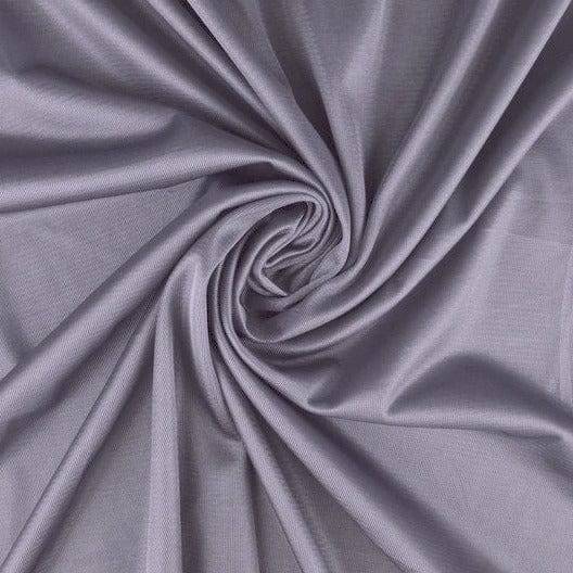 Grå Charmeuse Foer Med Stræk - Polyester - Stof i Metervarer