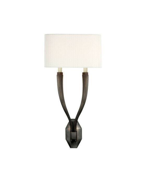 Ruhlmann Double Sconce Bronze/Linen