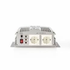 Strömomvandlare Modifierad Sinusvåg 12 VDC - AC 230V 1000W, 2x Schuko