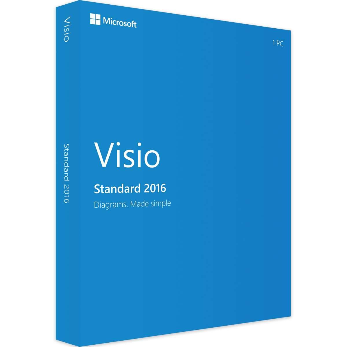 Microsoft Visio Standard 2016 | Retail | Windows | 1 PC