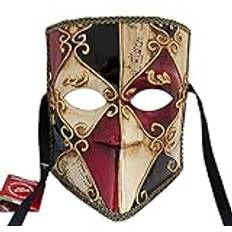 LannaKind venetiansk mask Casanova Bauta bollmask karneval män (Bauta11)