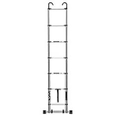 Teleskopstegar Multifunktionsförlängbar stege teleskopstege Teleskopstege för husbil Taktält 5m/4m/3m/2m, aluminiumförlängningsteleskopstegar med löstagbar krok & stabili vision