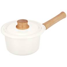 Fuji Enamel Single Pot Milk Pan Cotton Series White 14cm CTN-14M.W