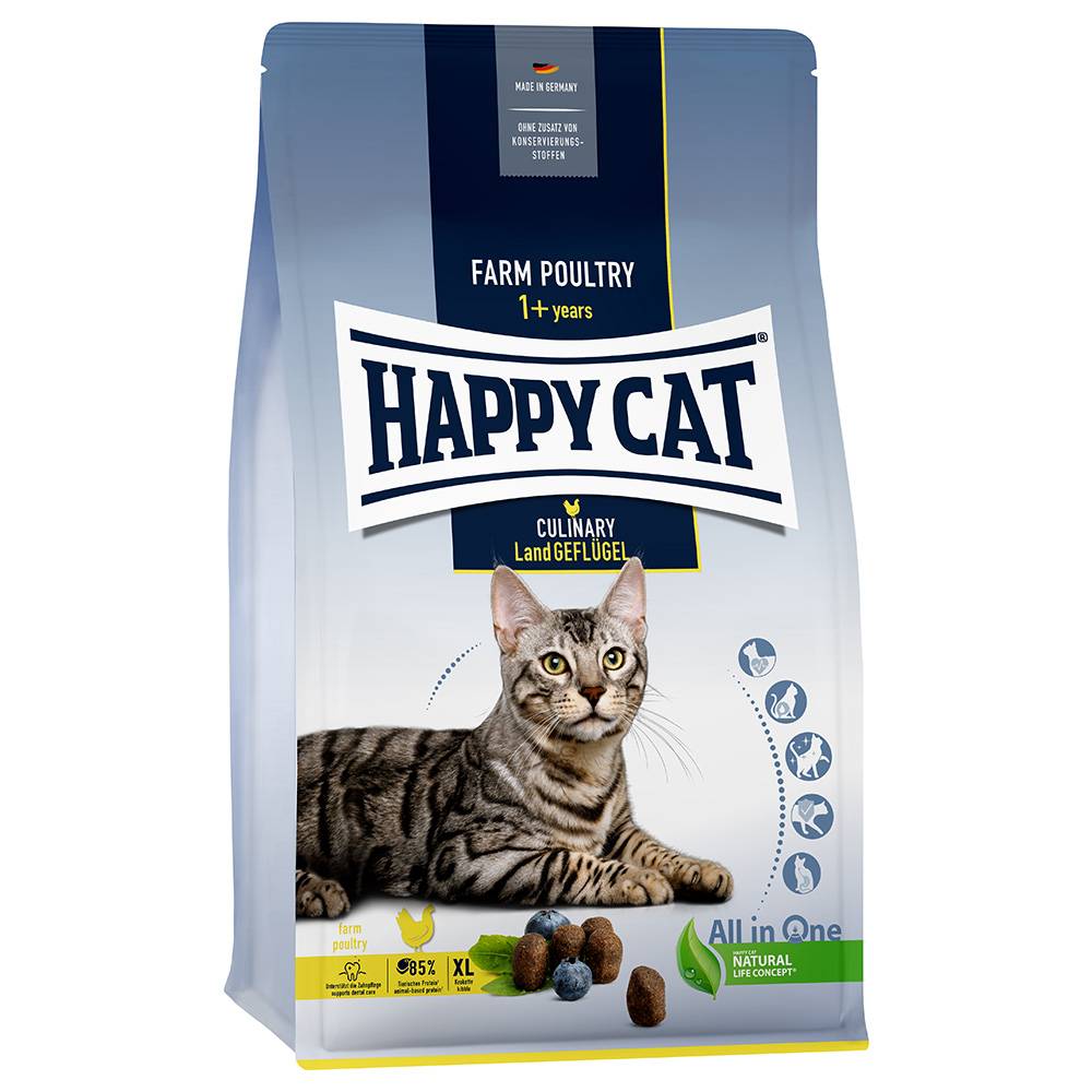 Happy Cat Culinary Adult Farm Poultry - Ekonomipack: 2 x 1,3 kg